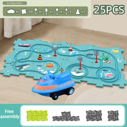 Brain-Teasing Puzzle Track Car Set – Ignite Creativity & Problem-Solving Fun