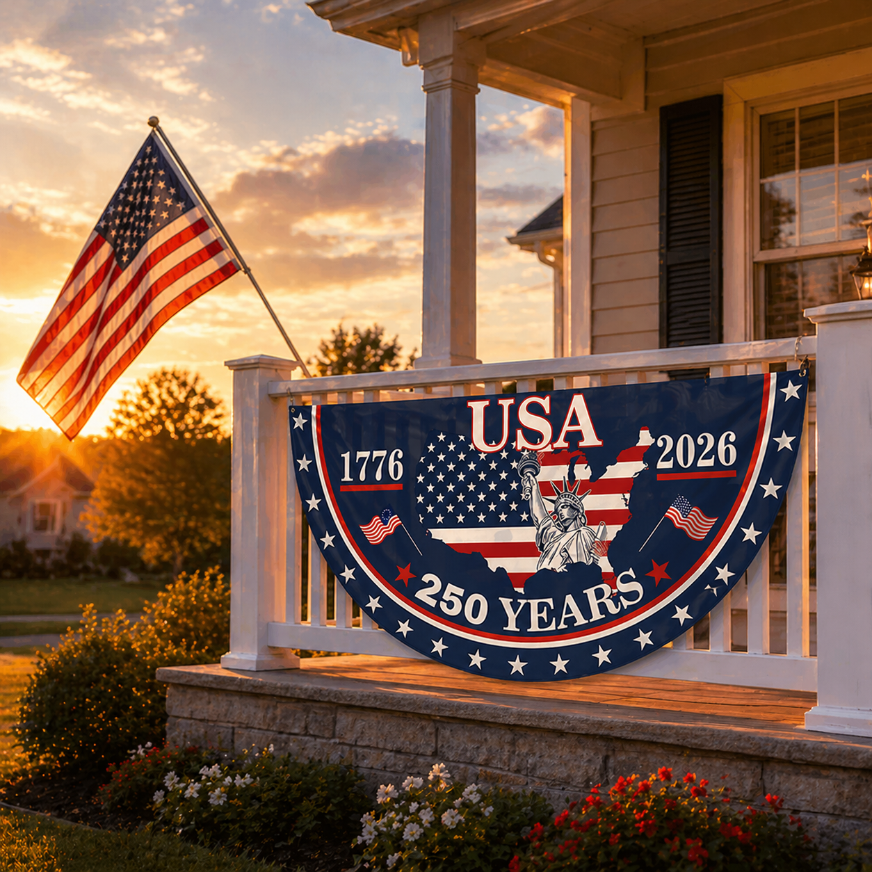 USA 250th Anniversary Banner