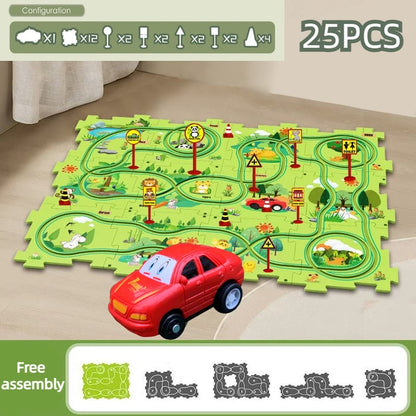 Brain-Teasing Puzzle Track Car Set – Ignite Creativity & Problem-Solving Fun