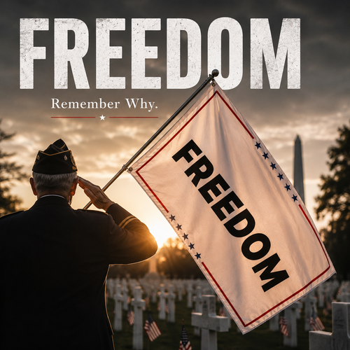 250 years of freedom — minimalist all-white patriotic flag for outdoor display