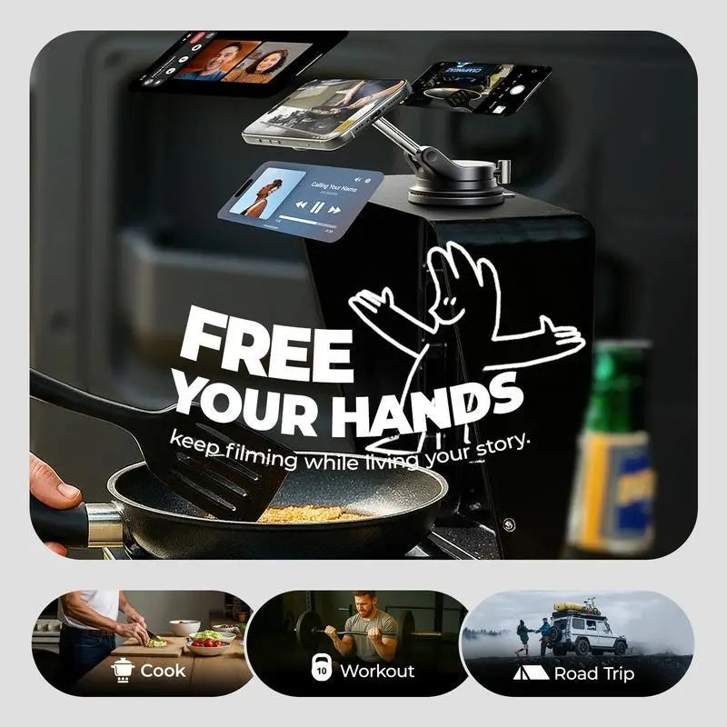 Odeiun™ Foldable Magnetic Car Phone Holder