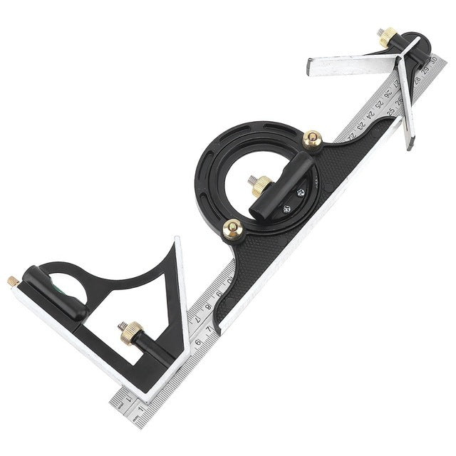 Odeiun™ Professional Combination Square Set – High-Accuracy Measuring Tool for Woodworking & Metalworking