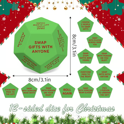 🎁 Hilarious Christmas Gift Exchange Party GameDice