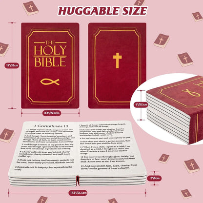 Heavenly Hugs: Holy Bible Plush Pillow – Faith, Comfort, and Elegance in Every Embrace