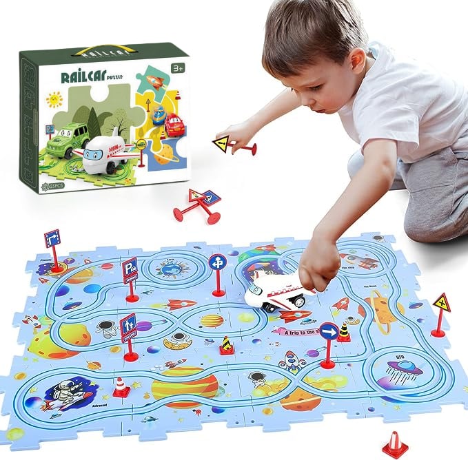 Brain-Teasing Puzzle Track Car Set – Ignite Creativity & Problem-Solving Fun