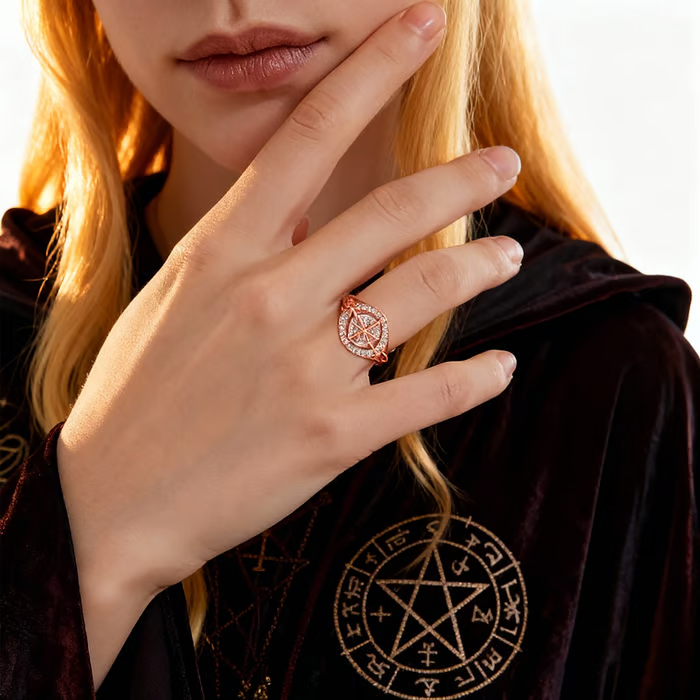 🔥Last Day 50% OFF - 🔮Handmade Witch’s Return-Knot Protection Ring✨