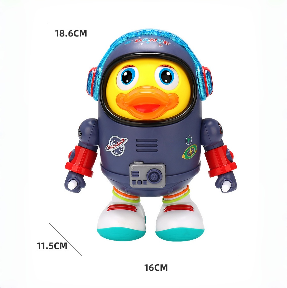 Space Duck Dancing Toy with Colorful Lights & Music