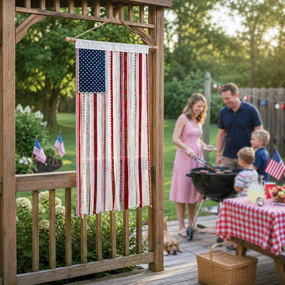 🔥America 250th Anniversary LED Flag Banner– Handmade Patriotic Home Decor (1776–2026)
