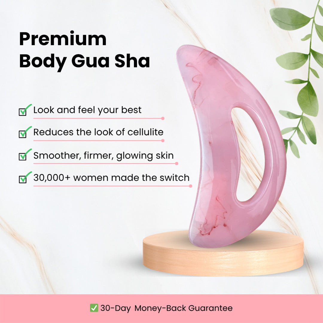 Premium Body Gua Sha Tool for Lymphatic Drainage, Cellulite Reduction & Body Sculpting