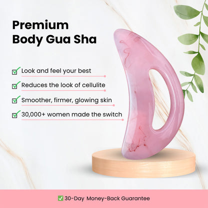 Premium Body Gua Sha Tool for Lymphatic Drainage, Cellulite Reduction & Body Sculpting