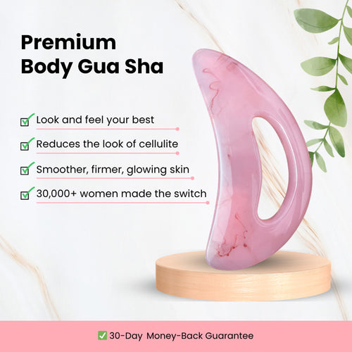 Premium Body Gua Sha Tool for Lymphatic Drainage, Cellulite Reduction & Body Sculpting