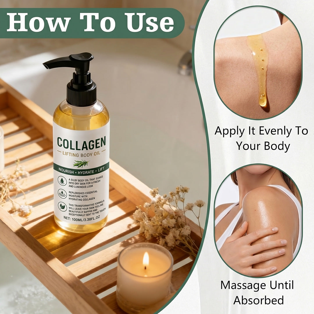 Anti-Aging Collagen Body Oil for Firmer, Smoother & Hydrated Skin