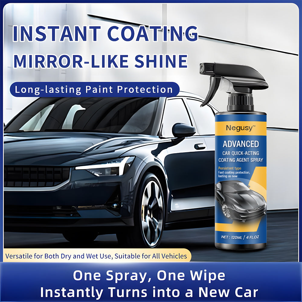 Negusy™ Advanced Nanotech Waterless Car Wax Spray - Dust-Proof, Glazing & Long-Lasting Paint Protection