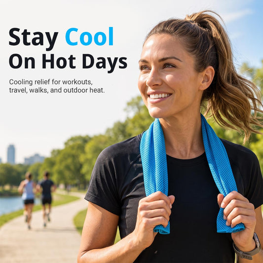 Cooling Towel – Instant Cooling Relief for Workouts, Travel & Hot Days