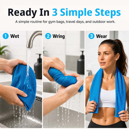 Cooling Towel – Instant Cooling Relief for Workouts, Travel & Hot Days