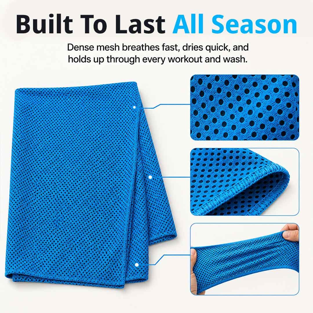 Cooling Towel – Instant Cooling Relief for Workouts, Travel & Hot Days