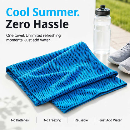 Cooling Towel – Instant Cooling Relief for Workouts, Travel & Hot Days
