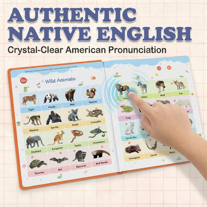 Interactive English Learning Sound Book for Kids with Native Audio & Fun Quiz Mode