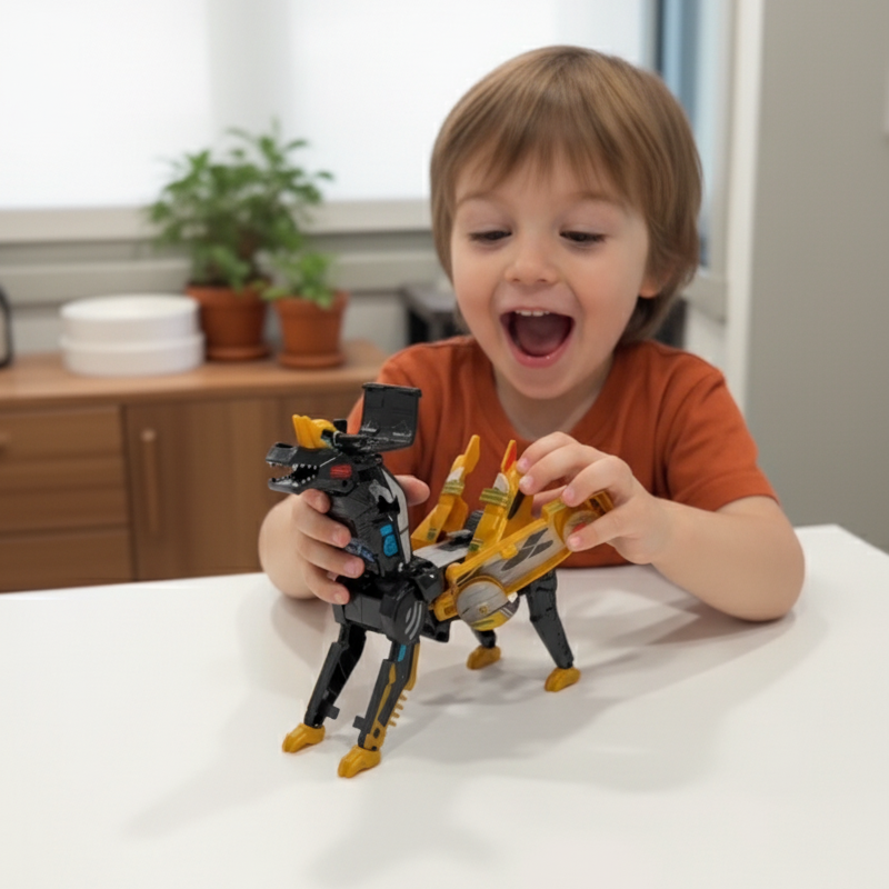 Magnetic Transforming Dinosaur Car – The Ultimate Collision & Change Toy