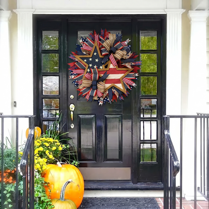🇺🇸 Sentinels of Honor: 250th Anniversary Hand-Tied Wreath (50% OFF)