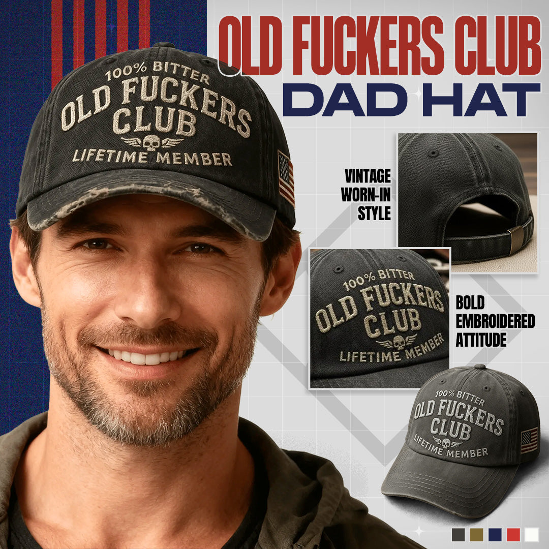 🎄Last Day 50% OFF 🧢Old Fuckers Club-Vintage Baseball Cap🎁