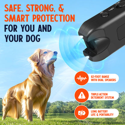 Odeiun™ Handheld Bark Control Luminous Ultrasonic Dog Repeller