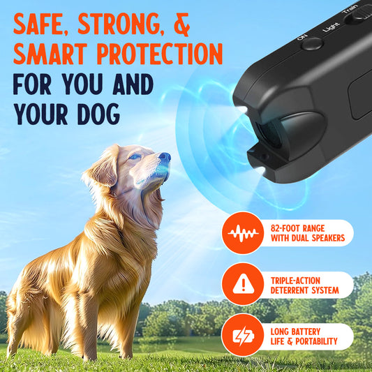 Odeiun™ Handheld Bark Control Luminous Ultrasonic Dog Repeller