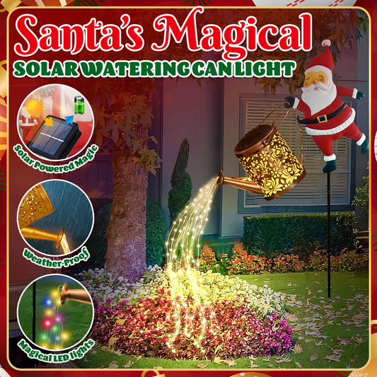 🎅 Santa's Magical Solar Watering Can Light ✨