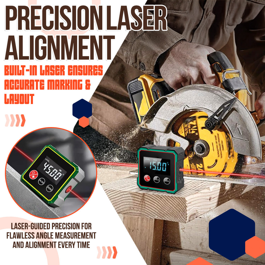 2025 Hot Sale 50% OFF💥Magnetic Digital Angle Finder with Electronic Laser|