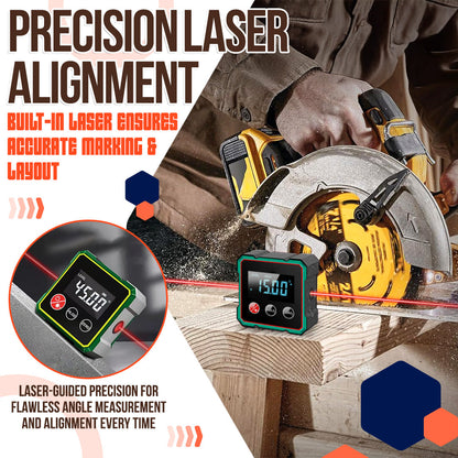 2025 Hot Sale 50% OFF💥Magnetic Digital Angle Finder with Electronic Laser|