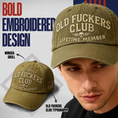🎄Last Day 50% OFF 🧢Old Fuckers Club-Vintage Baseball Cap🎁