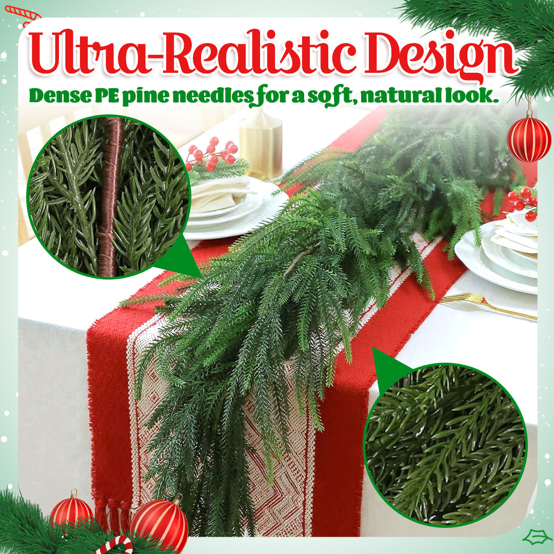 🎅🏻Christmas Sale 50% OFF!! 🎄 Christmas Artificial Norfolk Pine Garland✨