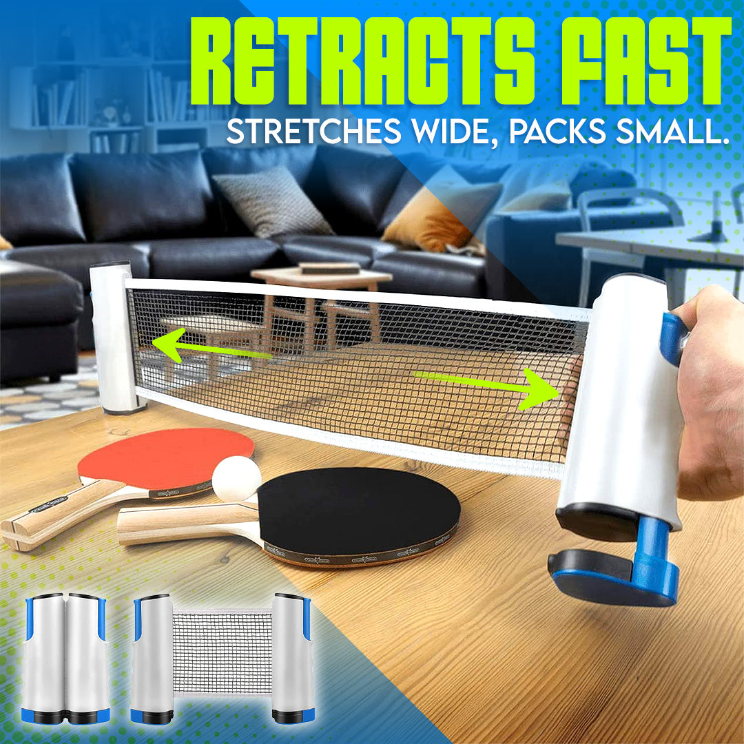 Retractable & Portable Table Tennis Net