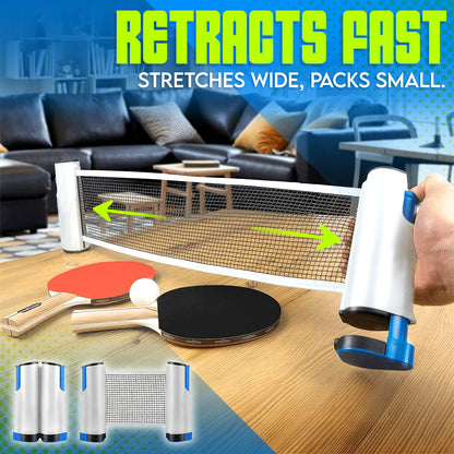 Retractable & Portable Table Tennis Net