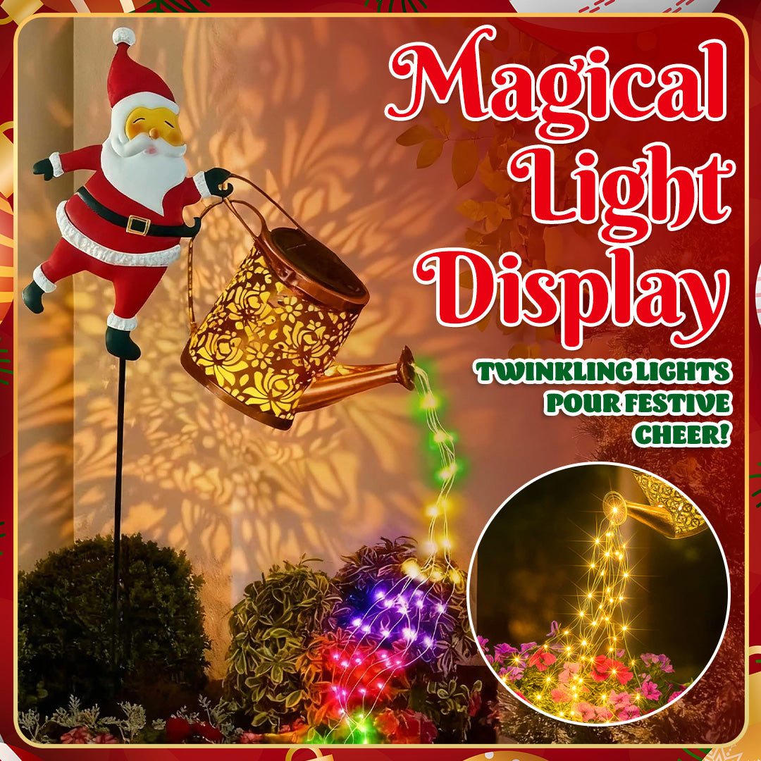 🎅 Santa's Magical Solar Watering Can Light ✨