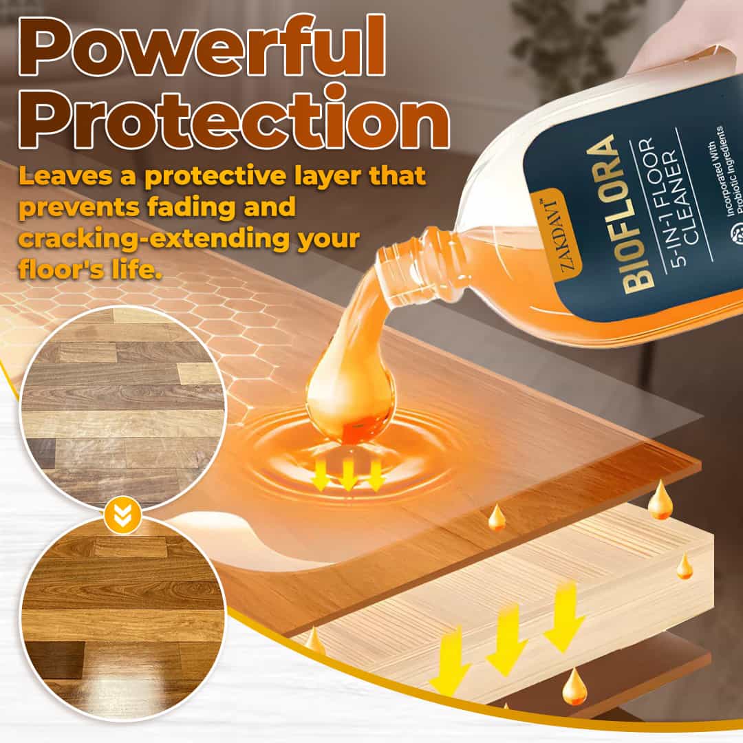 ZAKDAVI™ 5-in-1 Floor Cleaner: Fast Drying, Baby & Pet Safe