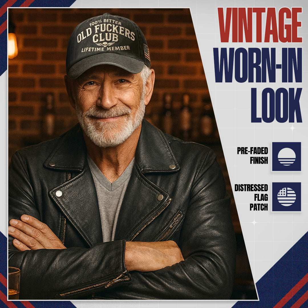 🎄Last Day 50% OFF 🧢Old Fuckers Club-Vintage Baseball Cap🎁