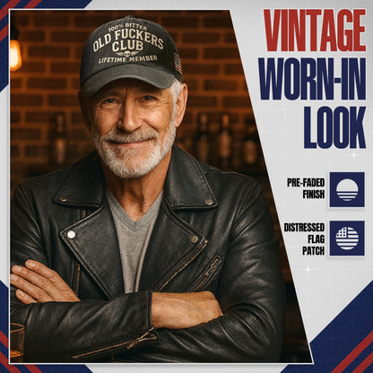 🎄Last Day 50% OFF 🧢Old Fuckers Club-Vintage Baseball Cap🎁