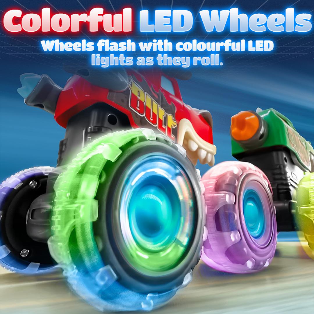 Monster Truck Toy for Kids – Motion-Activated Light-Up Cars