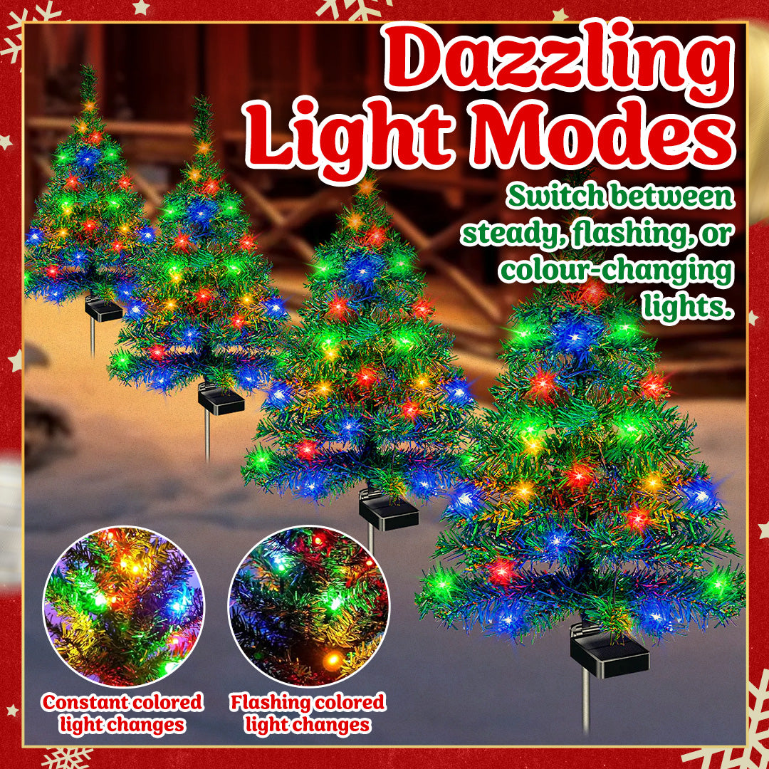 🎄Solar Christmas Tree Lights for Outdoor Yard, Garden & Pathway Decor