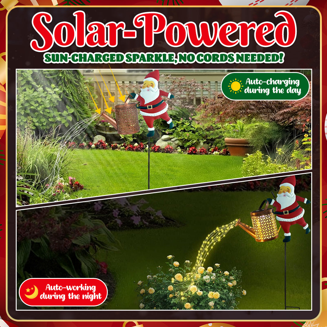 🎅 Santa's Magical Solar Watering Can Light ✨
