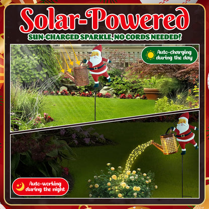 🎅 Santa's Magical Solar Watering Can Light ✨