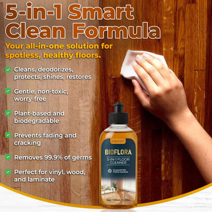 ZAKDAVI™ 5-in-1 Floor Cleaner: Fast Drying, Baby & Pet Safe