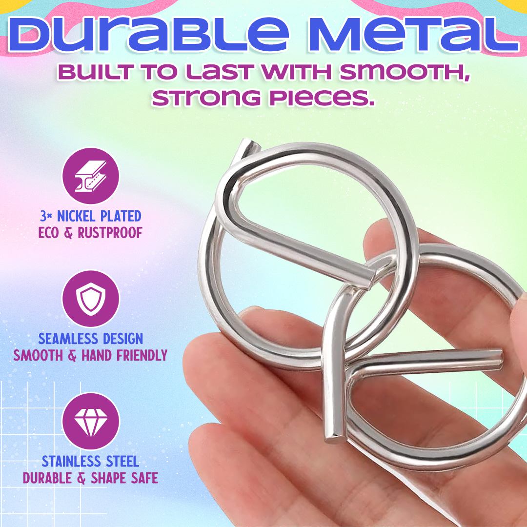 🔥 Metal Montessori Puzzle Solving