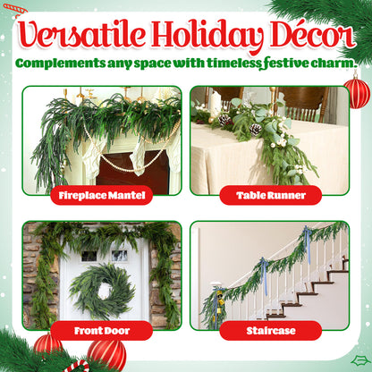 🎅🏻Christmas Sale 50% OFF!! 🎄 Christmas Artificial Norfolk Pine Garland✨