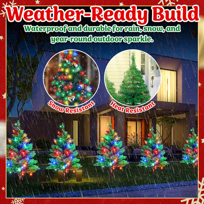 🎄Solar Christmas Tree Lights for Outdoor Yard, Garden & Pathway Decor