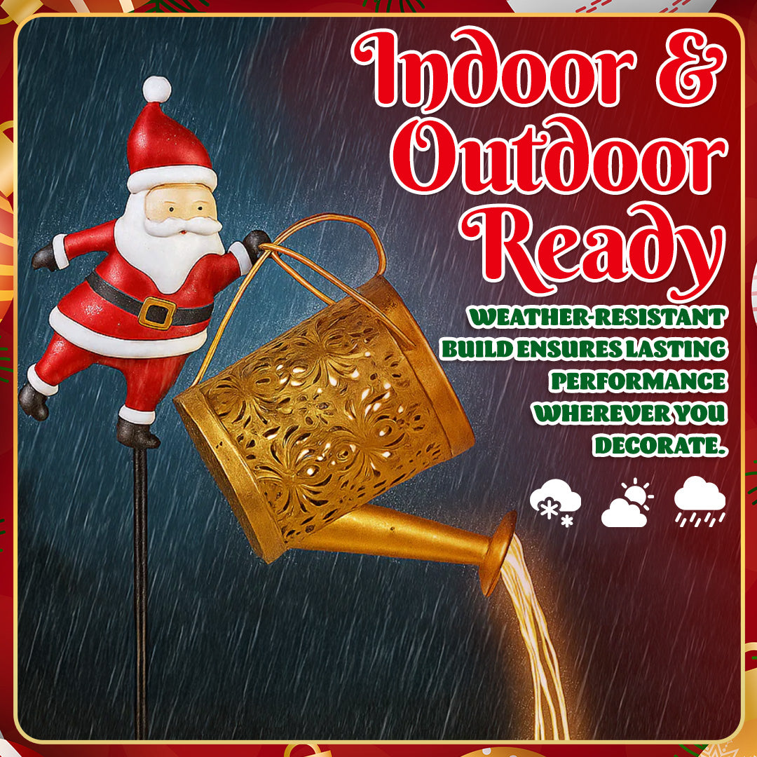 🎅 Santa's Magical Solar Watering Can Light ✨