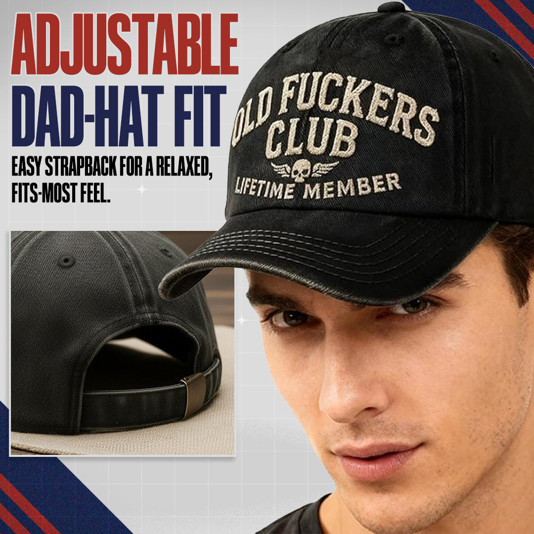 🎄Last Day 50% OFF 🧢Old Fuckers Club-Vintage Baseball Cap🎁