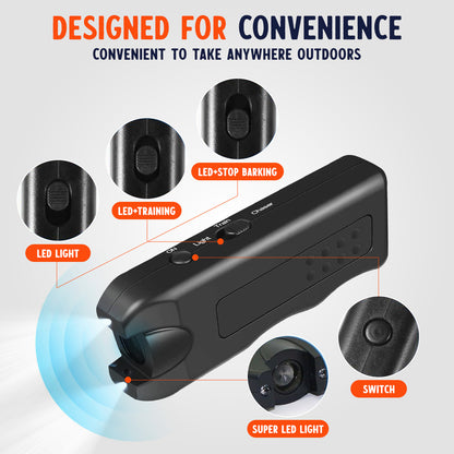 Odeiun™ Handheld Bark Control Luminous Ultrasonic Dog Repeller