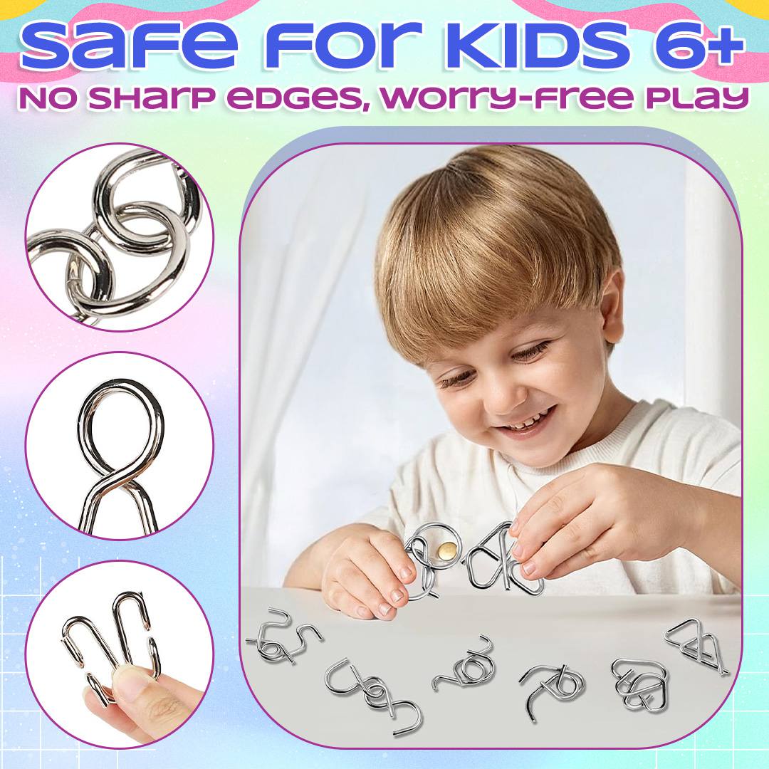 🔥 Metal Montessori Puzzle Solving